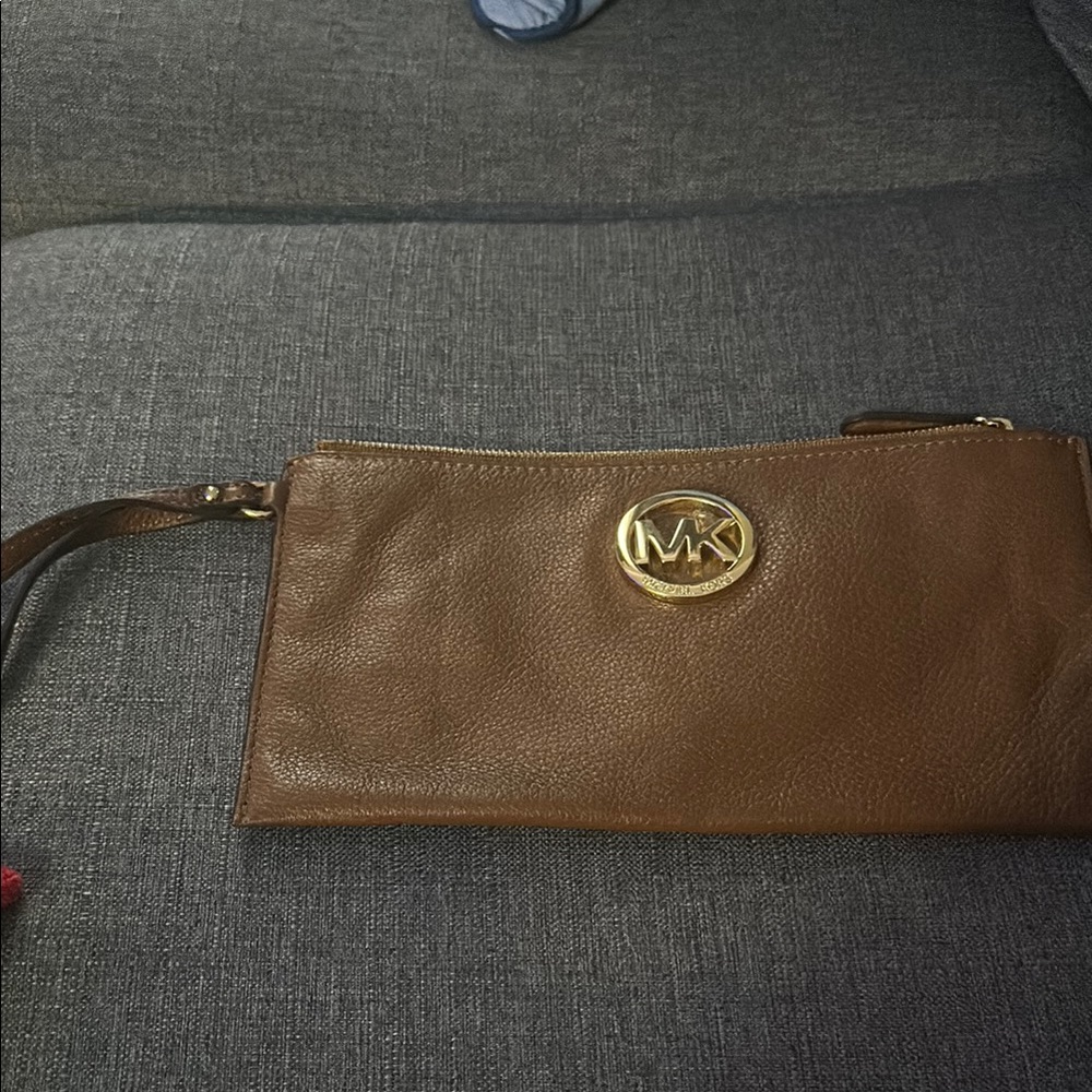 Michael Kors Brown Wristlet